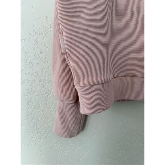 Varley Alia Zip Sweater in Rose - Picture 7 of 9